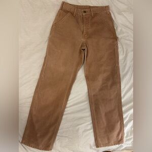Men’s Carhartt Carpenter Utility Canvas Work Pant (30x32) Loose Fit. Khaki/tan